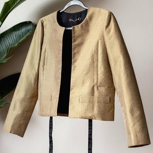 Gucci Authentic Gold crop Jacket